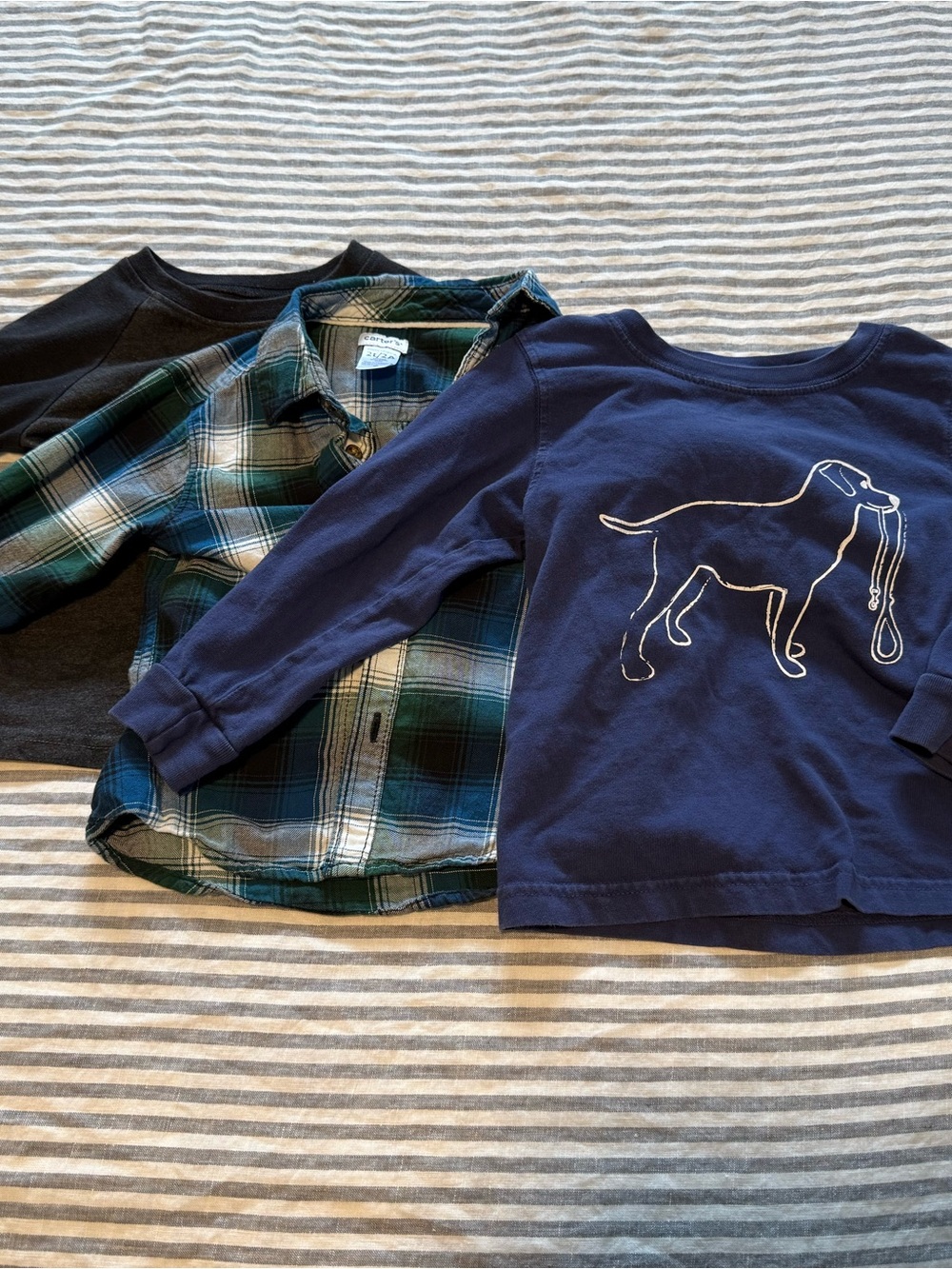 Three 2T long sleeve shirts